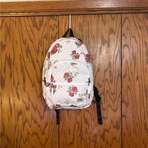 Vans Floral Checker Backpack White School Bag